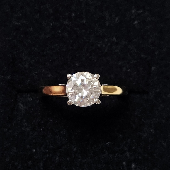 Moissanite Solitaire Ring - Picture 1 of 4